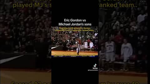 Eric Gordon vs Michael Jordan’s sons #basketball #nba #marchmadness