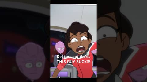 We’re at the #startreklowerdecks season four final and here is Erik’s favorite moment! #startrek