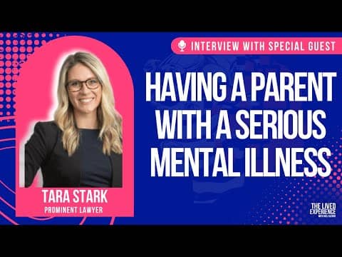 Interview with Tara Stark about being a Young Carer with a parent who has a serious mental illness
