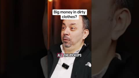 There is money in laundry! There is money in laundry!