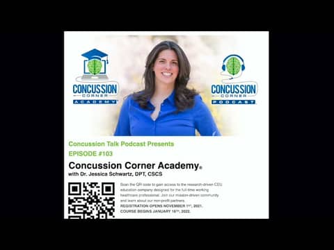 Episode 103 Concussion Corner Academy Dr Jessica Schwartz (DPT, CSCS) Episode 103 Concussion Corner Academy Dr Jessica Schwartz (DPT, CSCS)