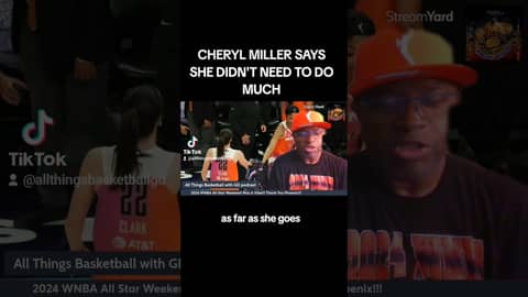 CHERYL MILLER: SHE DIDN'T NEED TO DO MUCH... #wnba #basketball #cherylmiller #allstargame2024