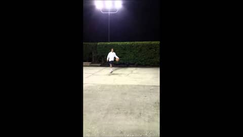 Daryan in Florida at our friends private court