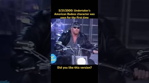 5/21/2000: Undertaker’s American Badass character was seen for the first time. #wwe #prowrestling