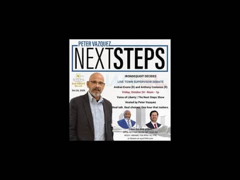 Irondequoit Town Supervisor Debate (Live Today at 12 -1 PM)