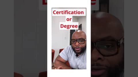 Certification Vs Degree #certifications #degrees #Aplus #ccna #securityplus #cloudcertification