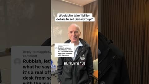 Would Jim sell for 1 billion dollars? #jimsgroup #smallbusiness #franchise #franchising