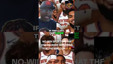 THE LOSE-LOSE SITUATION THAT THE KNICKS WERE IN PRIOR TO THE NBA CUP FINAL... #nba #basketball