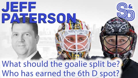 Jeff Paterson: What will the goalie split be, moving forward? Who should be the 6th D?