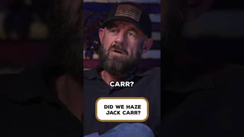 Was Jack Carr Hazed?