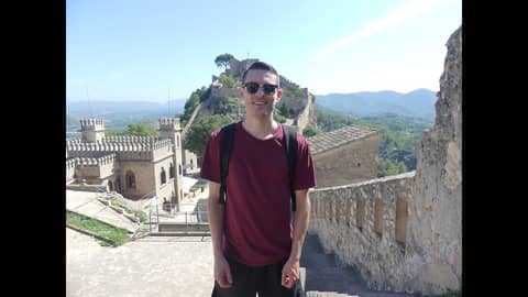 Hannibal's Gate - Xativa Castle, Spain - 4k VIDEO ULTRA HD