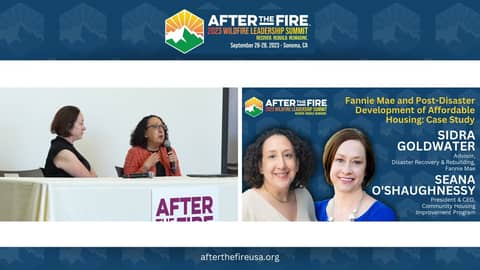 Day 2-6: Fannie Mae and Post-Disaster Development of Affordable Housing