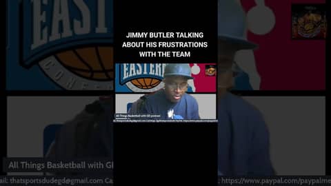 JIMMY BUTLER EXPRESSING HIS FRUSTRATIONS WITH THE HEAT... #nba #basketball #jimmybutler #miamiheat