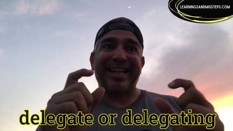 Delegating isnt handing over a hot bag of poo