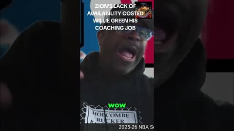 ZION'S UNAVAILABILITY COST WILLIE GREEN HIS COACHING JOB... #nba #basketball #zionwilliamson