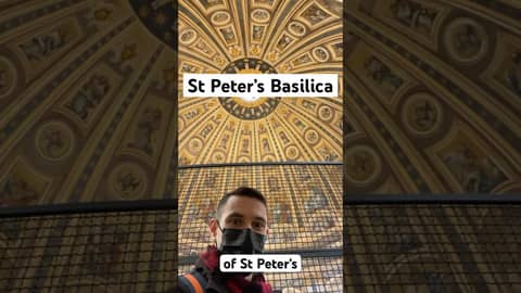 Inside St. Peter’s Basilica #vatican #stpetersbasilica #rome