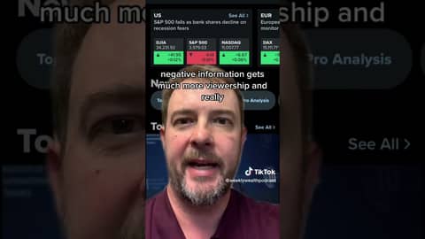 Stock market is actually rising