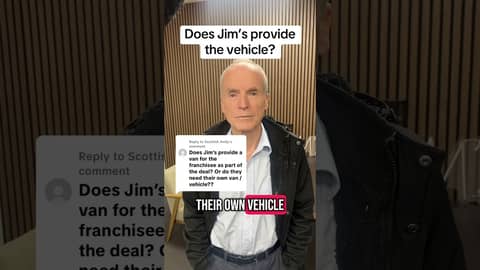 Does Jim's provide the vehicle? #jimsgroup #franchise #franchising