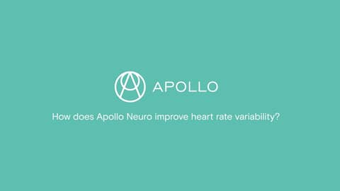 How does the Apollo wearable improve heart rate variability