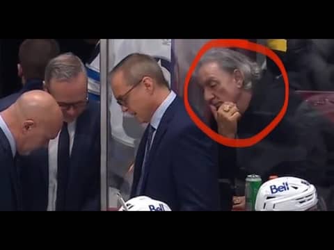 Canucks superfan Piero Manetta on his fame in Canucks fandom, sitting behind the opposition's bench