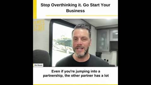 Stop OVERTHINKING starting a BUSINESS Stop OVERTHINKING starting a BUSINESS