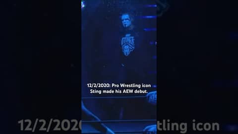 12/2/2020: Pro Wrestling icon Sting made his AEW debut.