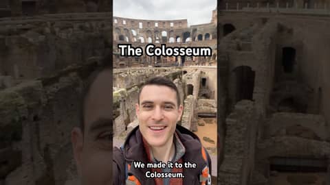 Looking for Russell Crowe at the Colosseum. 🇮🇹 #colosseum #gladiator #ancientrome