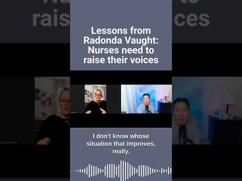Lessons from Radonda Vaught: Nurses need to raise their voices #shorts