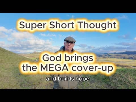 Super Short Thought - God brings the MEGA cover up - James 5 v 20
