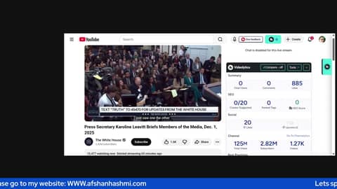 White house briefing 12/1/2025 -By Dr.Afshan Hashmi White house briefing 12/1/2025 -By Dr.Afshan Hashmi