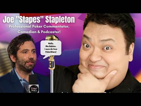 Joe “Stapes” Stapleton. Poker Commentator, Comedian & Podcaster! An Anchor & Spotify #VideoPodcast.