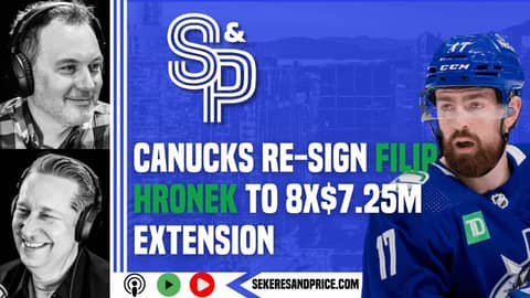 INSTANT REACTION to the #Canucks signing Filip Hronek to 8 years x $7.25M EXTENSION INSTANT REACTION to the #Canucks signing Filip Hronek to 8 years x $7.25M EXTENSION