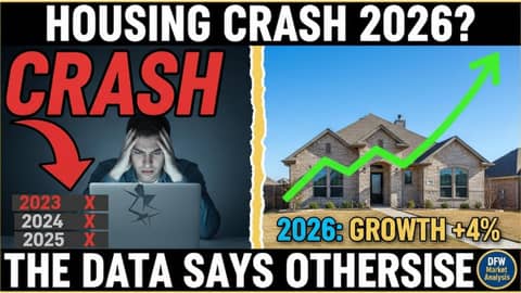 Housing Market CRASH 2026? The Data Says Otherwise | DFW Real Estate Analysis Housing Market CRASH 2026? The Data Says Otherwise | DFW Real Estate Analysis