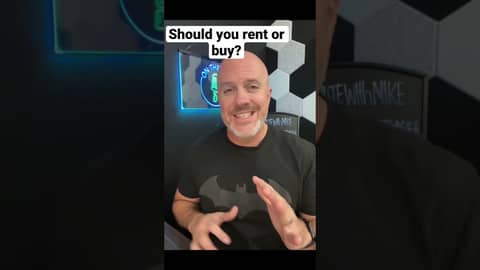Should you rent or buy a home? #firsttimehomebuyer #realestateinvesting #aminutewithmike #mortgage