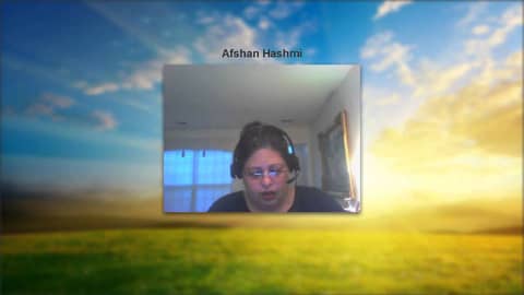 Dr. Afshan Hashmi in her online book club on Aug 11 2014 reviewing a book 2 Dr. Afshan Hashmi in her online book club on Aug 11 2014 reviewing a book 2