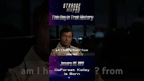 DeForest Kelley and William Shatner share an emotional scene in The Wrath of Khan. #startrek