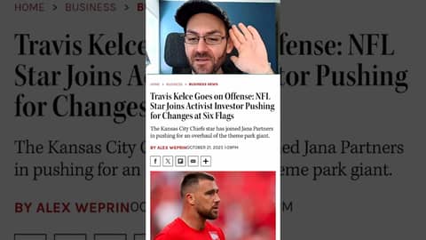 Travis Kelce purchased 9% of Six Flags - hoping to make it more like Cedar Point #sixflags