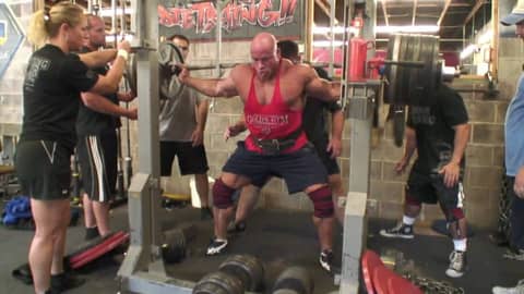 Stan Efferding 765 Raw Pull - 800 Raw Squat - Ryan Spencer - 605 x 2 Raw Pull | SuperTraining.TV
