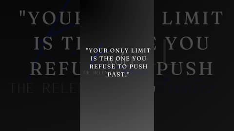 Your only limit is the one you refuse to challenge! 🔥 #NoExcuses #PushThrough