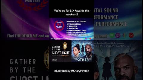 We're up for SIX Awards this weekend! #laurabailey #kharypayton #audiodrama