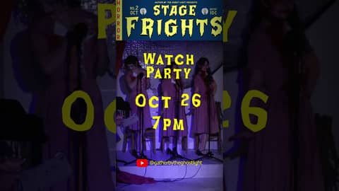Join us this Sunday October 26 at 7pm for a STAGE FRIGHTS watch party!  😈