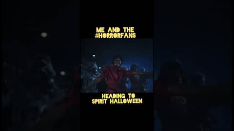 The second Spirit Halloween opens, we invade. Ya with me? #thriller #memes #spirithalloween #dance