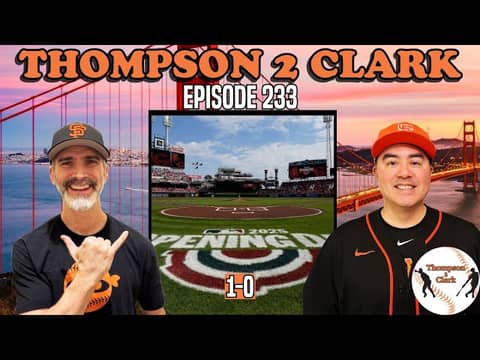 Wilmer Flores' 9th inning home run helps the Giants start the season 1-0 | Thompson 2 Clark