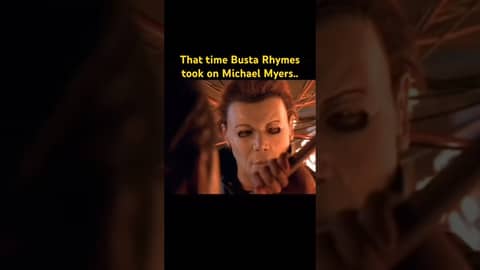 That time Busta Rhymes took on Michael Myers.. #halloween #michaelmyers #scarymovie #horrormovies