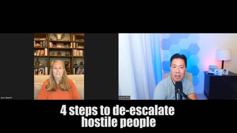 4 steps to de-escalate hostile people