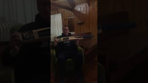 Which sticker should stay on the back of my cricket bat?