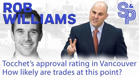 What is Rick Tocchet's approval rating in Vancouver right now?
