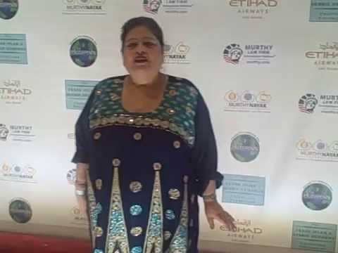 Author Dr.Afshan Hashmi at Washington Dc South Asian Film Festival 2015 Red carpet