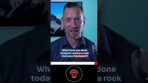 ❓What have you done today to remove a trauma-stress rock from your backpack of life? 🔥