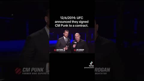 12/6/2014: UFC announced they signed CM Punk to a contract.